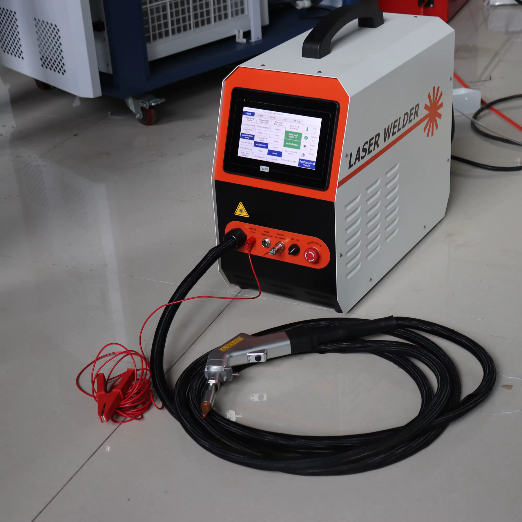 Máquina de Solda Laser Portátil Multiprocesso 150A Proteção Térmica + Mascara de proteção