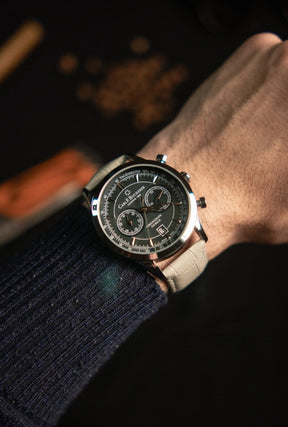 Monarch Flyback 42mm + Perfume Lattafa Asad